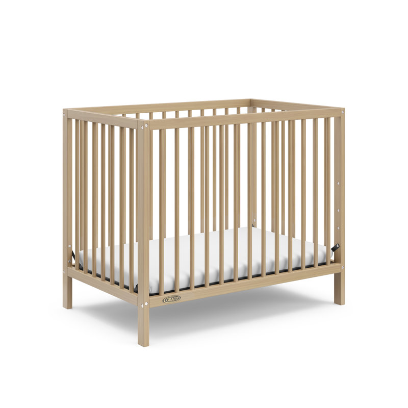 Teddi 4 in 1 Mini Convertible Crib with Mattress Black